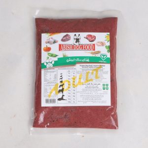 غذای سگ ابیش - مخلوط گوشت و مرغ بالغ (وکیوم 5 کیلویی)